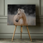 Serene Palomino Horse, arte de Linda Louw impreso en canvas