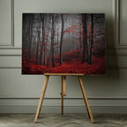 Misty Red Forest