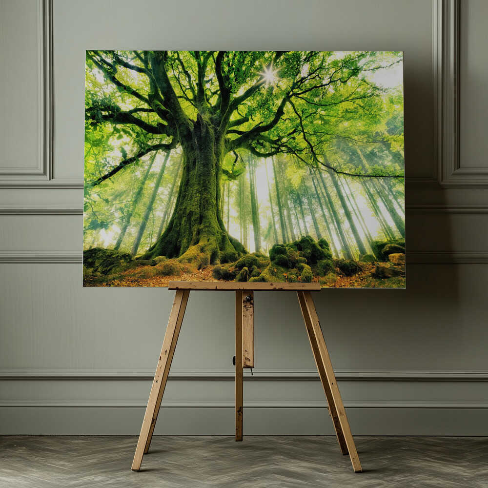 Sunlit Ancient Tree