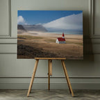 Remote Beach Church, arte de Kirill Trubitsyn impreso en canvas