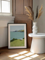 Coastal Van Journey, arte de longwayhome enmarcado en una pared