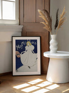 May Milton Poster(1895), arte de TOULOUSE LAUTREC enmarcado en una pared