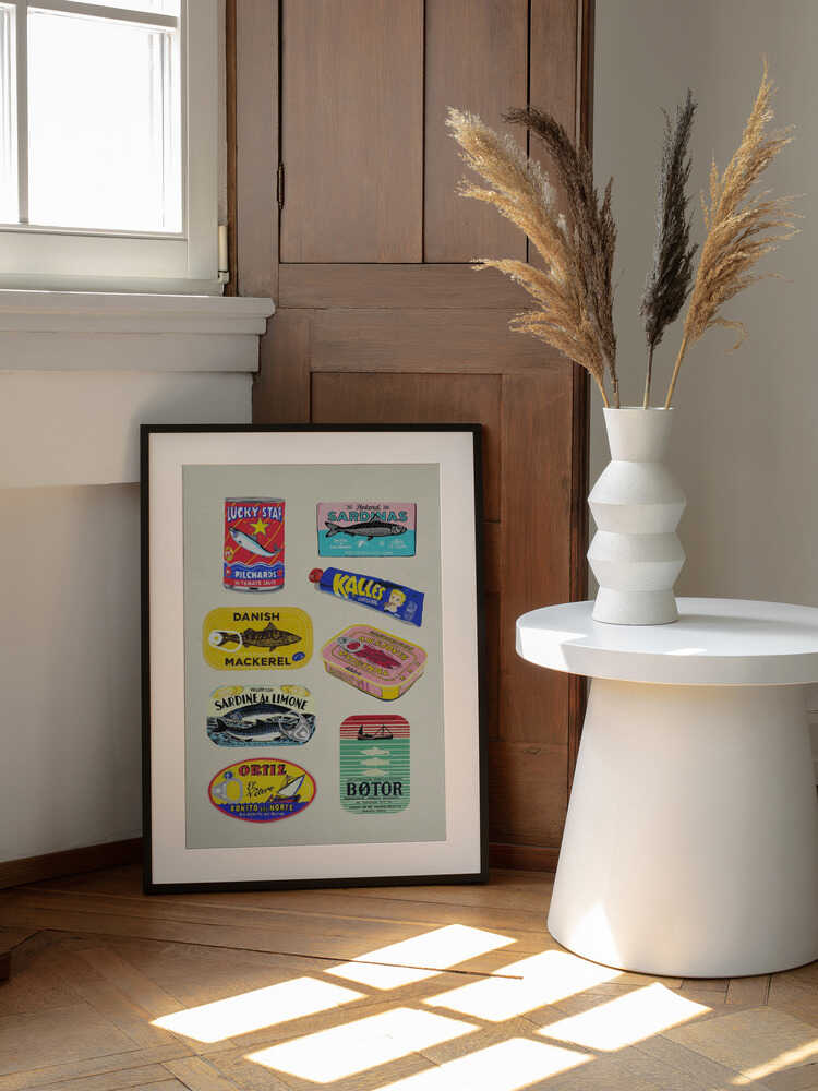Vintage Seafood Cans