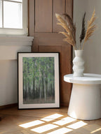 Dreamy Birch Woods, arte de Christina Sillen enmarcado en una pared
