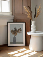 Modern Botanical Still Life, arte de cartissi enmarcado en una pared