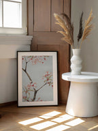 Sakura Cherry During 1870–1880, arte de Megata Morikaga enmarcado en una pared