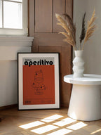 Sparkling Italian Aperitivo, arte de Paulina Budka enmarcado en una pared