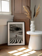 Op Art Journey, arte de Taudalpoi enmarcado en una pared