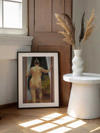 Sunlit Doorway Nude, arte de Tore Bahnson enmarcado en una pared