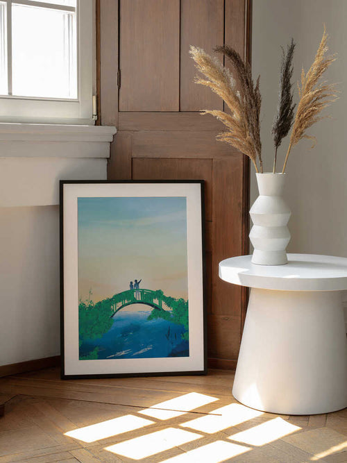 Couple's Peaceful Horizon, arte de Annelien Smet enmarcado en una pared