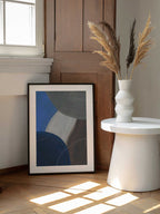 Harmonious Color Blocks, arte de Mareike Böhmer enmarcado en una pared