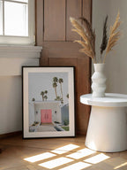Palm Springs 3, arte de Kathrin Pienaar enmarcado en una pared