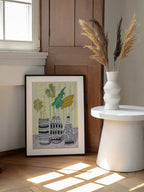 Eclectic Patterned Vases, arte de Annick enmarcado en una pared