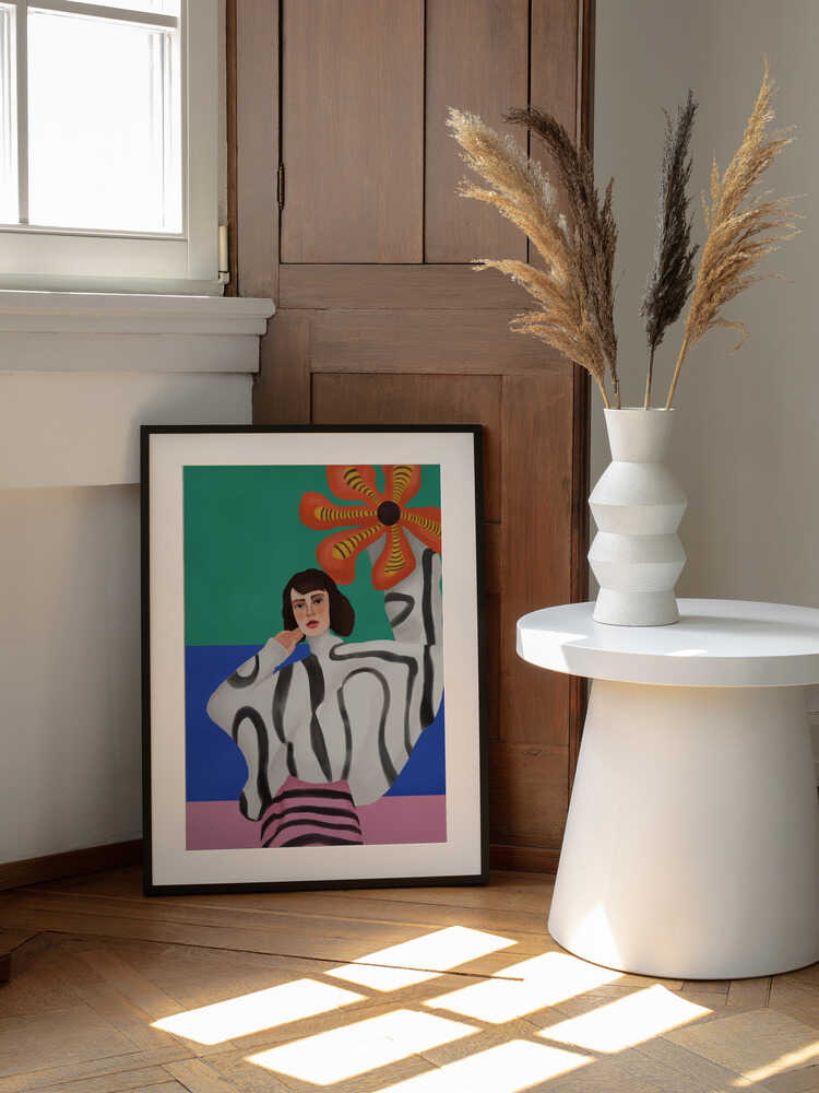 Vibrant Fashion Abstract, arte de City Art enmarcado en una pared