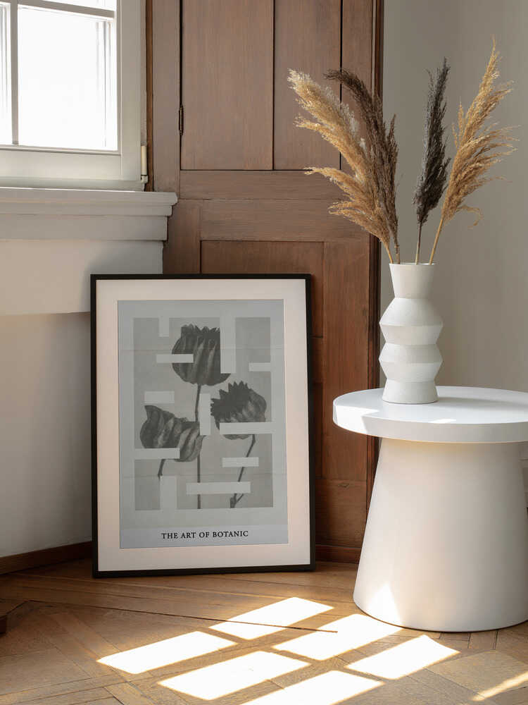 The art of botanic No.1, arte de THE MIUUS STUDIO enmarcado en una pared