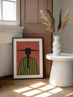 Southwester Woman No.2, arte de THE MIUUS STUDIO enmarcado en una pared