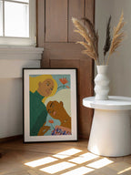Diverse Women Floral Calm, arte de Uma Gokhale enmarcado en una pared