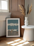 Relaxed Morning Sparrows, arte de Nicholas enmarcado en una pared