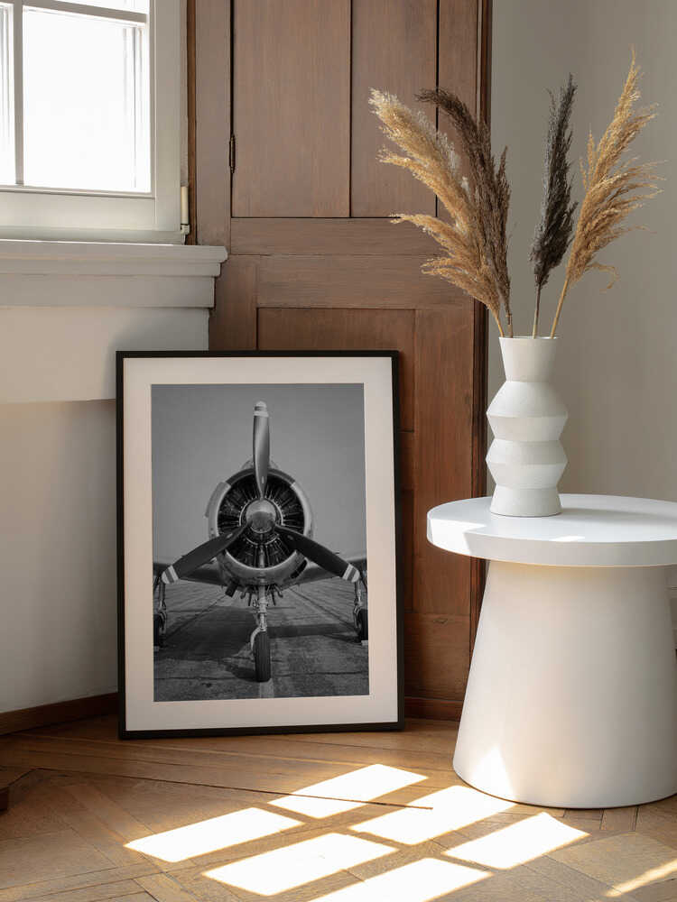 Polished Vintage Aircraft, arte de Andreas Magnusson enmarcado en una pared
