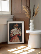 Elegant Lady with Aperitif, arte de Andreas Magnusson enmarcado en una pared