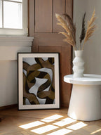 Brown Flowing Abstract