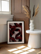 Elegant Red Swirls