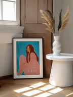 Serene Striped Woman