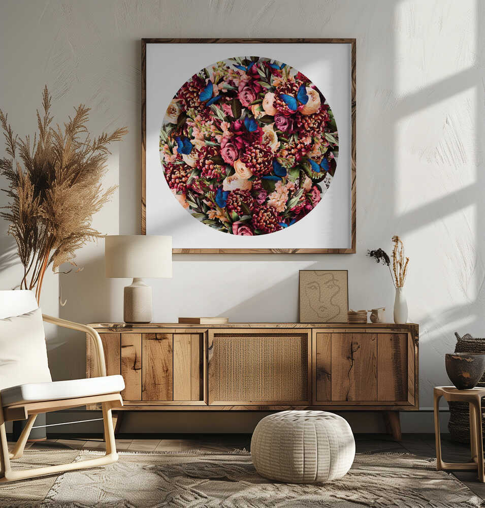 Deep Floral Butterflies, arte de Sue Skellern