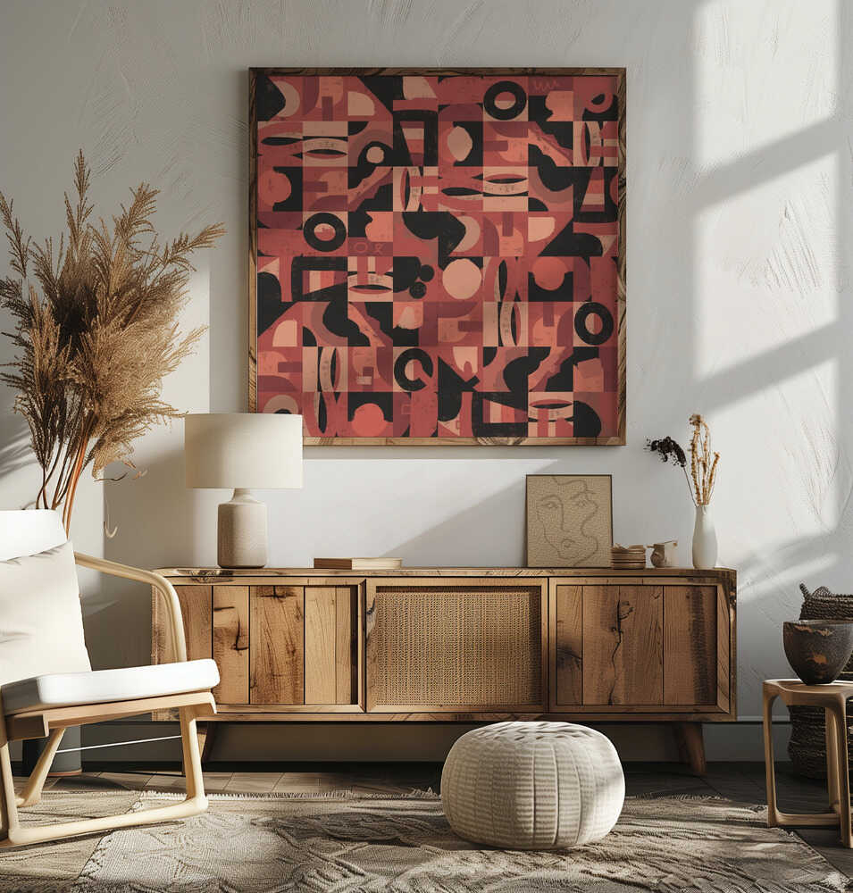 Abstract Terracotta Pattern