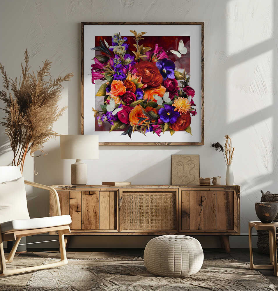 Vibrant Floral Bouquet, arte de Sue Skellern