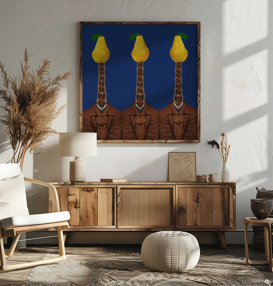 Surreal Pear Gentlemen, arte de Collage Malage