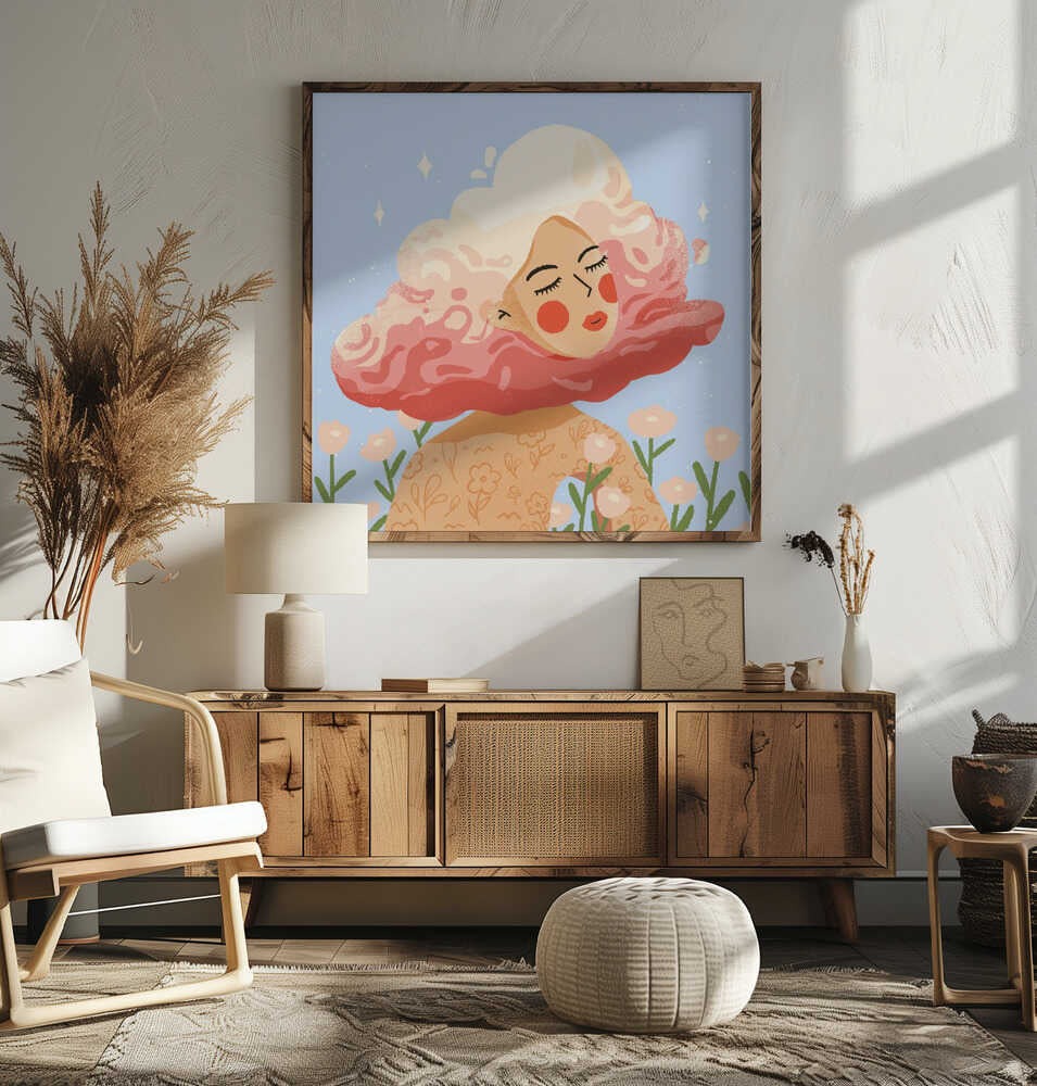 Dreamy Floral Cloud Woman, arte de Zove Ahhh