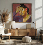 Pensive Woman Portrait, arte de Tore Bahnson