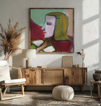 Abstract Woman Profile, arte de Sharyn Bursic