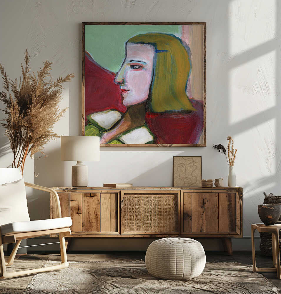 Abstract Woman Profile, arte de Sharyn Bursic