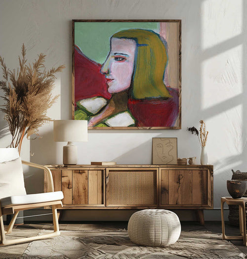 Abstract Woman Profile, arte de Sharyn Bursic