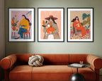 Otoño en Casa · Trío — set de 3 cuadros enmarcados, La Pared